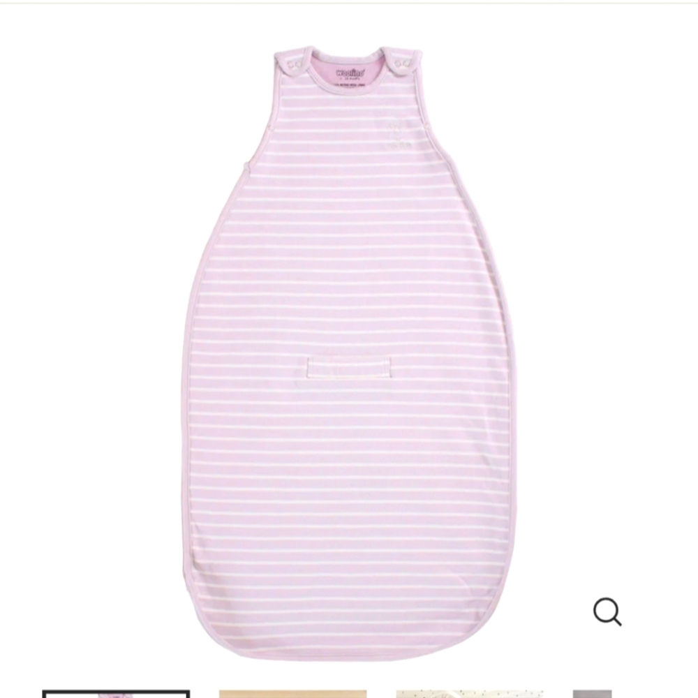 Woolino 2-24 mo sleep sack, lilac stripe